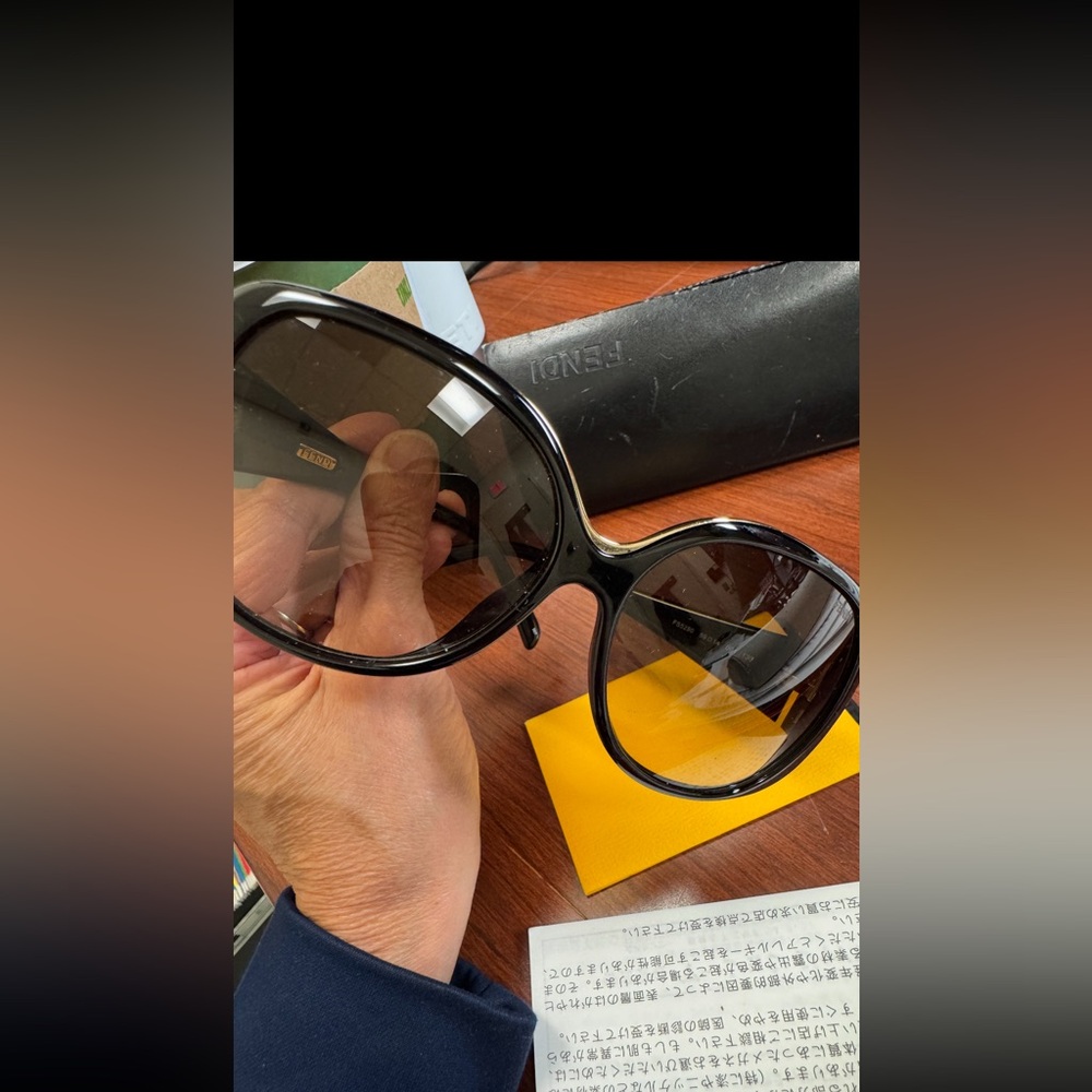 Fendi Glossy Black Sunglasses